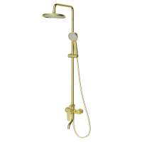 China ANNWA Brass Polished Body Adjustable Chair Gold Shower Faucet N3S609G