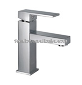 CE approval Brass Chromed Square design single lever wash basin mixer FNF120210