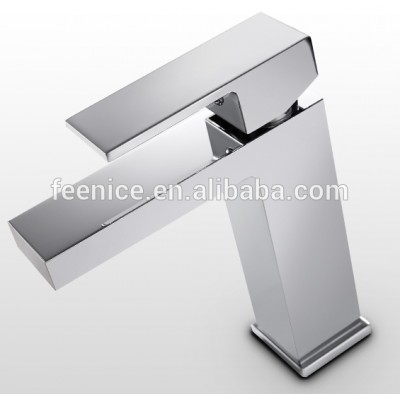 Brass Square design bathroom sink faucet