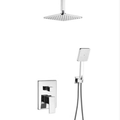 FEENICE FACTORY HIGH QUALITY Brass bathroom Square in-wall Shower Set